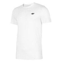 Мужские спортивные футболки мужская спортивная футболка белая однотонная 4F TSM003
