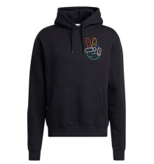 Men's Adidas Originals OG Peace Sign Trefoil Black Hoodie Size Small, XL HC1789 купить онлайн