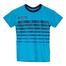 Мужские спортивные футболки Мужская спортивная футболка голубая с полосками TECNIFIBRE F2 Airmesh 360 Short Sleeve T-Shirt