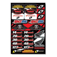 ONE INDUSTRIES Team Factory Connection 08 Decals Sheet