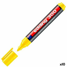 Постоянный маркер Edding 300 Жёлтый (10 штук)