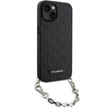 KARL LAGERFELD Klhcp14Ssacklhpk iPhone 14.15.13 6.1 Saffiano Monogram Chain phone case