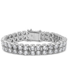 Купить мужские ювелирные браслеты Blackjack: Браслет Blackjack Double Row Cubic Zirconia Tennis