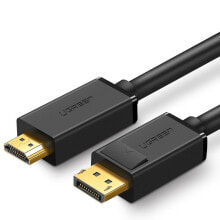 Ugreen 10202 видео кабель адаптер 2 m DisplayPort HDMI Черный