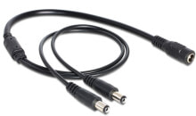 Кабели и провода для строительства DeLOCK 83286 кабель питания Черный 0,5 m