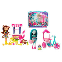 ENCHANTIMALS Doll + Vehicle Food Or Tricycle