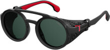 Мужские солнцезащитные очки мужские очки солнцезащитные черные круглые Carrera unisex adult Ca5046/S Sunglasses, Black/Green, 49 mm US