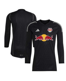 adidas men's Black New York Red Bulls 2023 Goalkeeper Long Sleeve Replica Jersey