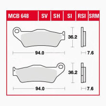 TRW Offroad MCB648SI Sintered Brake Pads