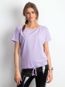 Женские футболки Женская футболка свободного кроя с завязкой Factory Price