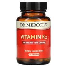 Vitamin K dr. Mercola, Vitamin K2, 180 mcg, 90 Capsules