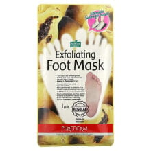 Купить средства по уходу за кожей ног Purederm: Exfoliating Foot Beauty Mask, Regular, 1 Pair, 20 ml