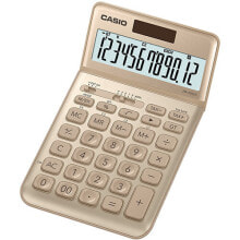 Школьные калькуляторы Casio CS-JW-200SC-GD калькулятор Настольный Базовый Золото