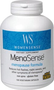 Vitamins and dietary supplements for women natural Factors WomenSense™ MenoSense® Dietary Supplement -- 180 Vegetarian Capsules
