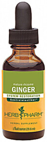 Имбирь и куркума Herb Pharm Ginger System Restoration -- Имбирь --30 мл