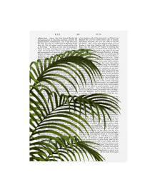 Trademark Global fab Funky Palm Leaf 1, Green Canvas Art - 19.5