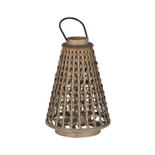 Lantern Grey Bamboo Crystal 34 x 34 x 49 cm