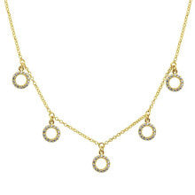 Ювелирные колье Timeless gold-plated necklace with zircons NCL19Y