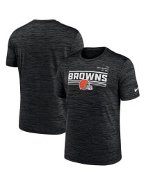 Nike men's Anthracite Cleveland Browns Yardline Velocity Performance T-shirt