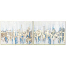 Painting DKD Home Decor New York Loft 80 x 3,5 x 60 cm (2 Units)