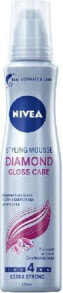 Nivea Diamond Gloss Care Hair Care Styling Mousse Мусс придающий блеск для экстрасильной фиксации волос 150 мл