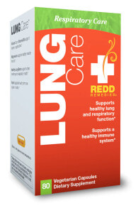 Витамины и БАДы для укрепления иммунитета Redd Remedies Lung Care Растительный комплекс для респираторной и иммунной поддержки 80 вегетарианских капсул