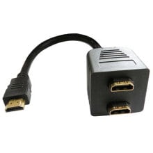 EUROCONNEX 0569 1x2 M/F 35 cm HDMI Adapter