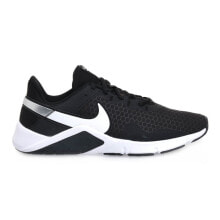 Мужская спортивная обувь для бега Мужские кроссовки спортивные для бега черные текстильные низкие с белой подошвой Nike Legend Essential 2
