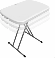 Folding Table Lifetime 66 x 71 x 46 cm White Steel HDPE