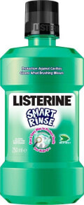 Listerine Smart Rinse Mild Mint Mouthwash Детский ополаскиватель для полости рта с мятным вкусом без сахара и спирта От 6 лет  250 мл