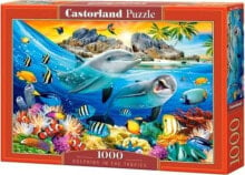 Детские развивающие пазлы Castorland Puzzle 1000 Dolphins in the Tropics CASTOR
