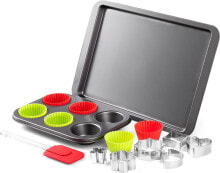 Dishes and molds for baking and baking