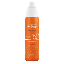 Средства для загара и защиты от солнца Avene Sun Care Spray SPF50+  Солнцезащитный спрей для чувствительной кожи 200 мл