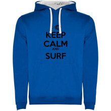 KRUSKIS Surf Keep Calm And Surf Two-Colour Hoodie