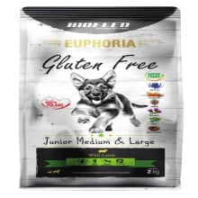 BIOFEED Euphoria gluten free junior medium & large lamb dog food 2 kg