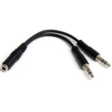 StarTech.com MUYHSFMM аудио кабель 0,13 m 3,5 мм 2 x 3,5 мм Черный