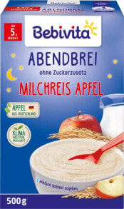 Abendbrei Milch Milchreis mit Apfel ab dem 5. Monat, 500 g