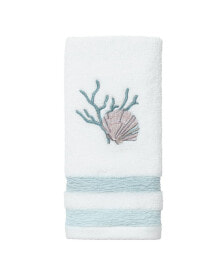 Avanti coastal Terrazzo Embroidered Cotton Hand Towel, 16