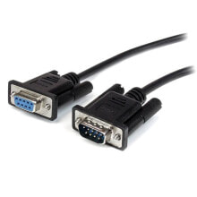StarTech.com 1m DB9 RS232 кабель последовательной связи Черный DB-9 MXT1001MBK