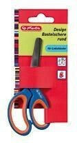 Детские ножницы для поделок из бумаги Herlitz Rounded Scissors 13cm for Left Handed (214840)