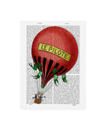 Trademark Global fab Funky Le Pilote Hot Air Balloon Canvas Art - 19.5