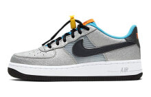 Nike Air Force 1 Low 低帮 板鞋 GS 银蓝 / Кроссовки Nike Air Force 1 Low GS CW6011-001