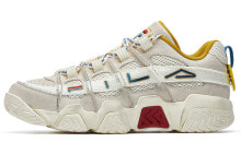 FILA FUSION斐乐潮牌 ADE Barricade 复古篮球鞋 女款 白黄 / Кроссовки FILA FUSION ADE Barricade T12W031205FPA