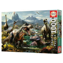 EDUCA 1000 Pieces Fierce Dinosaurs Puzzle