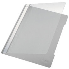 Школьные файлы и папки Leitz Standard Plastic File Grey A4 PVC (25) обложка с зажимом Серый ПВХ 41910085