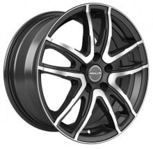 Колесный диск литой Proline PXV black polished 7.5x18 ET45 - LK5/114.3 ML74.1