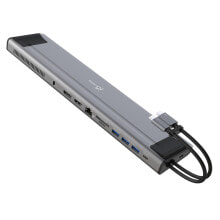 USB-концентраторы j5create JCD552 Проводная USB 3.2 Gen 1 (3.1 Gen 1) Type-C Черный, Серебристый JCD552-N