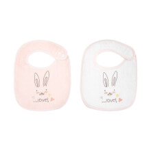 KIKKABOO Set Of 2 Baberos De Rizo Rabbits In Love