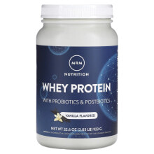 Whey Protein mRM Nutrition, Whey Protein with Probiotics &amp; Postbiotics, Chocolate, 5 lb (2,270 g)