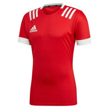 Мужские спортивные футболки мужская спортивная футболка черная с логотипом ADIDAS 3 Stripes Fitted Rugby